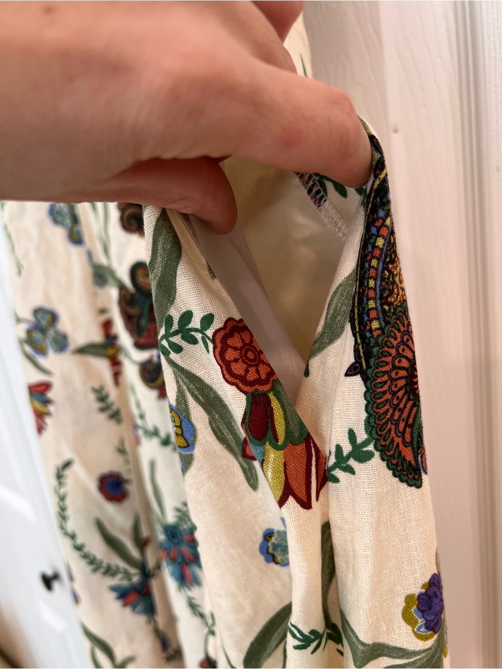 Stunning 🥀 Caroline Constas Tropical Floral Linen Blend Maxi Dress - Picture 7 of 7